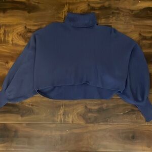 Forever 21 Blue Turtleneck Sweater Size M